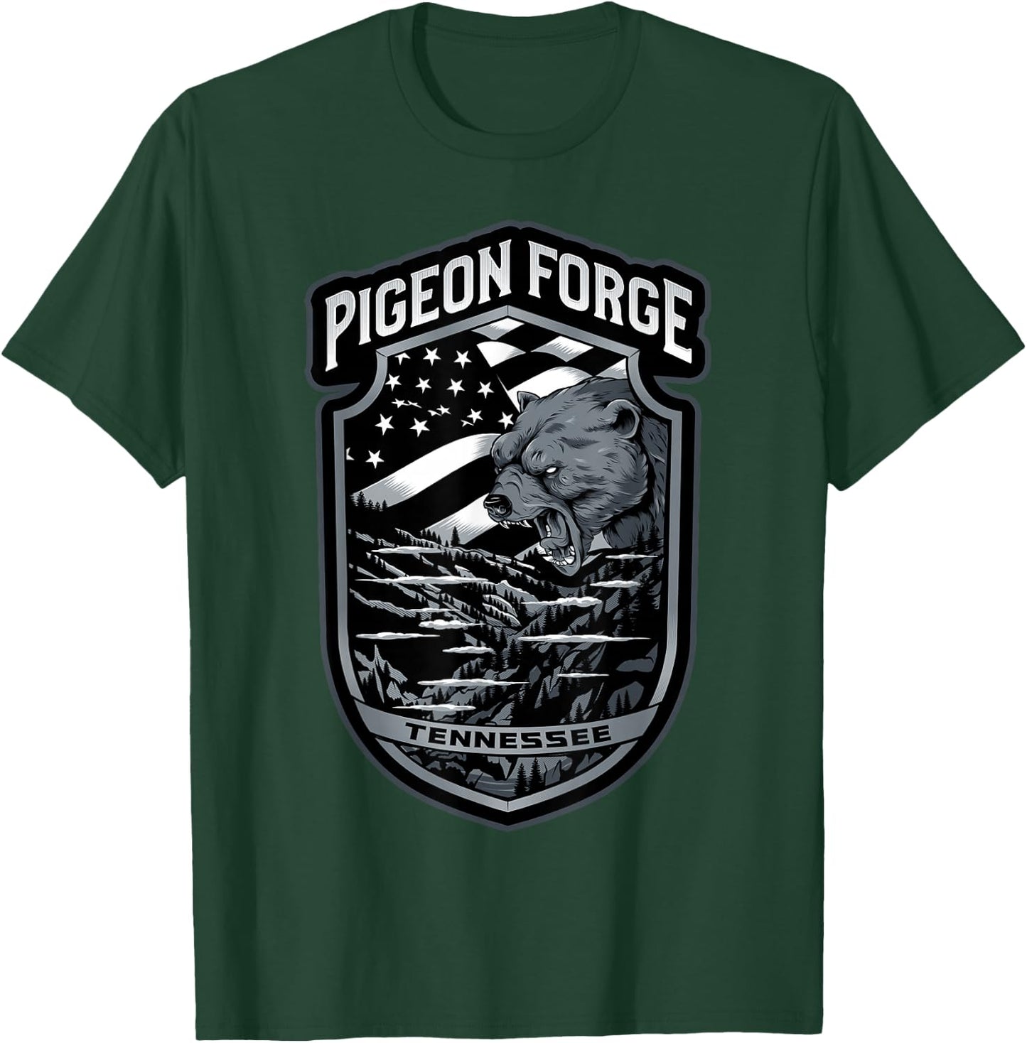 Family Vacation Pigeon Forge Tennessee Souvenirs Gifts TN T-Shirt - T-Shirt | Forest