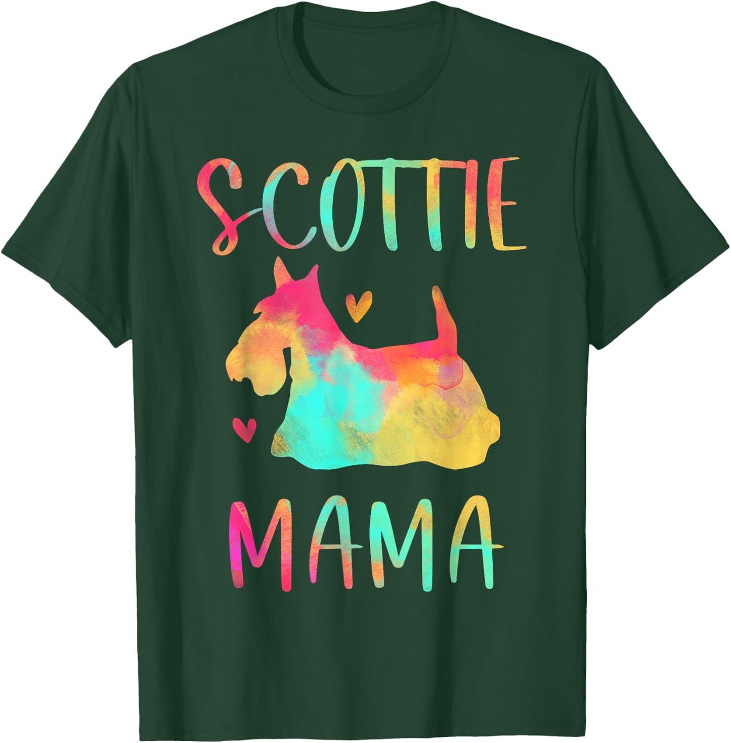 Scottie Mama Colorful Scottish Terrier Gifts Dog Mom T-Shirt - T-Shirt | Forest