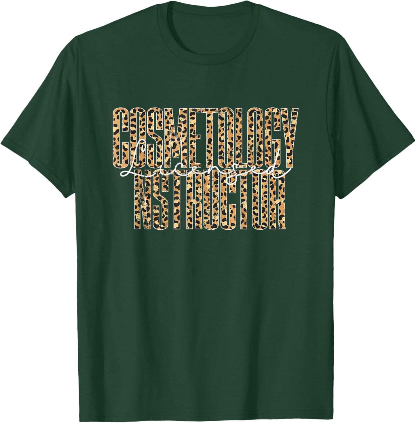 Vintage Licensed Cosmetology Instructor T-Shirt - T-Shirt | Forest