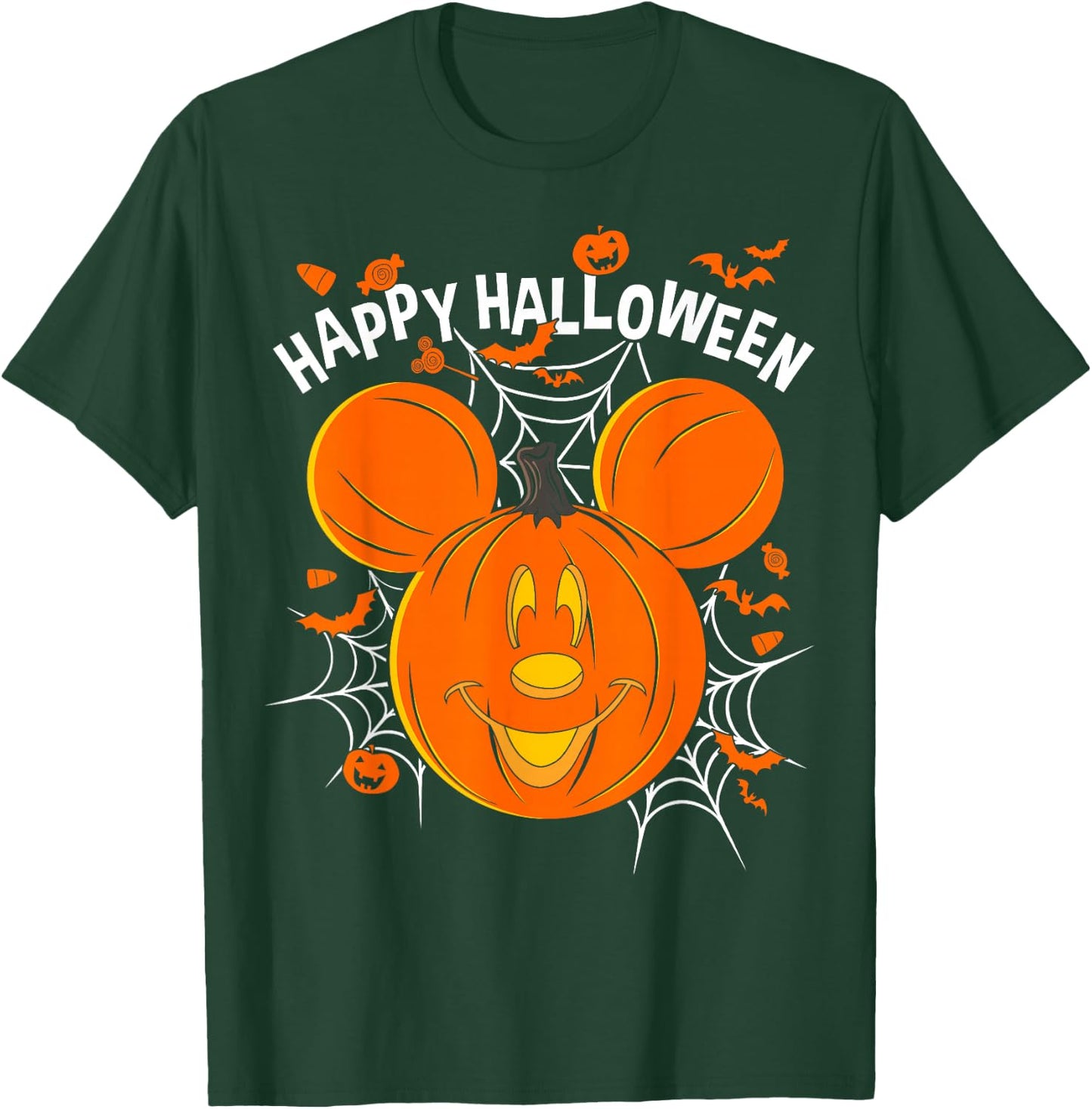Disney Mickey & Friends Mickey Pumpkin Happy Halloween Small T-Shirt - T-Shirt | Forest