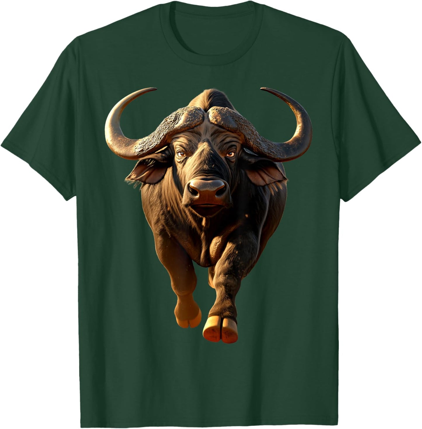 Buffalo Cape Water Buffalos Safari South African Buffalo T-Shirt - T-Shirt | Forest