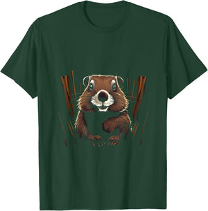 Marmot Wildlife Colorful Marmot Lover Wildlife Animal T-Shirt - T-Shirt | Forest