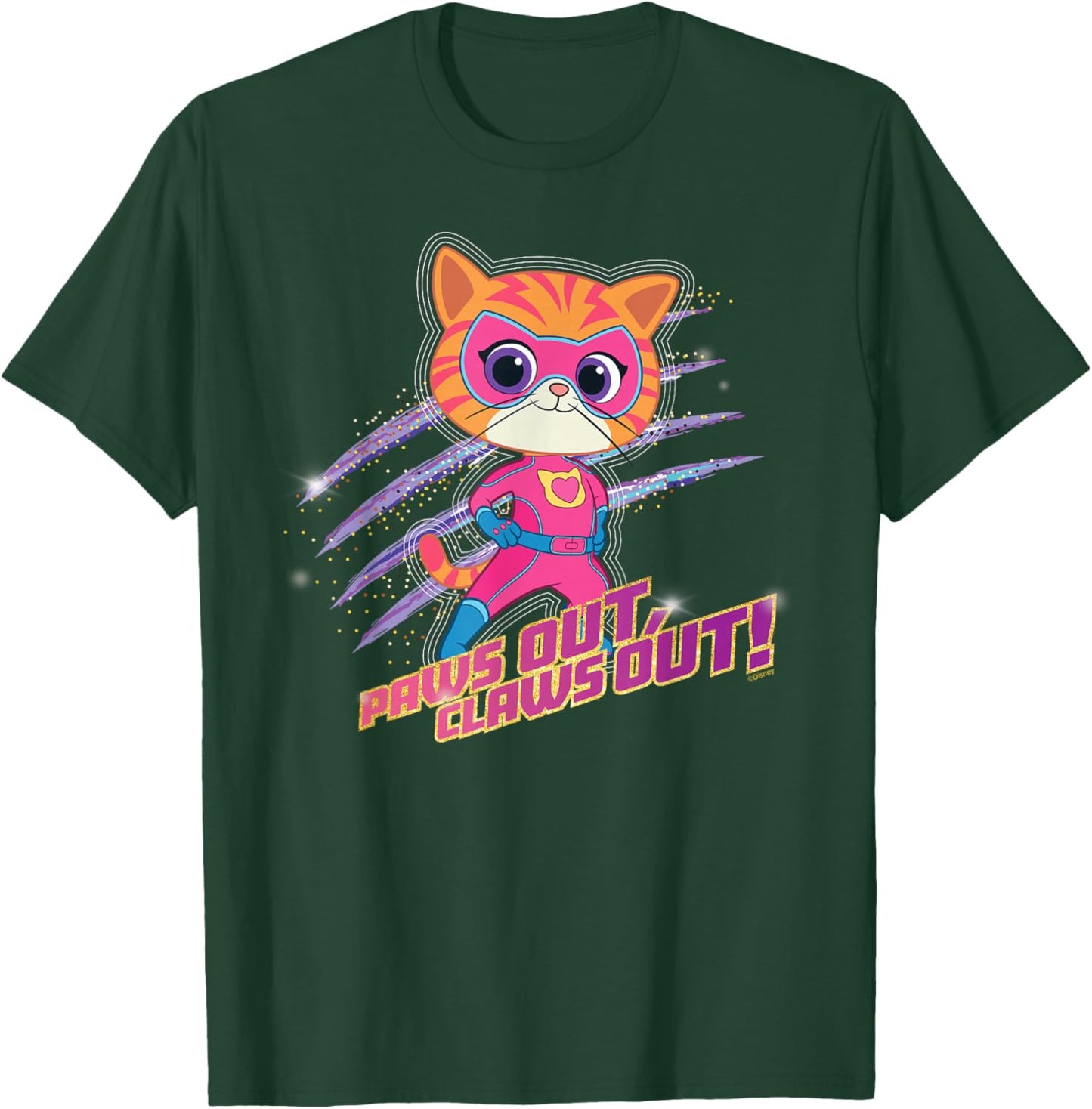 Disney Junior SuperKitties Ginny Paws Out, Claws Out! Small T-Shirt - T-Shirt | Forest