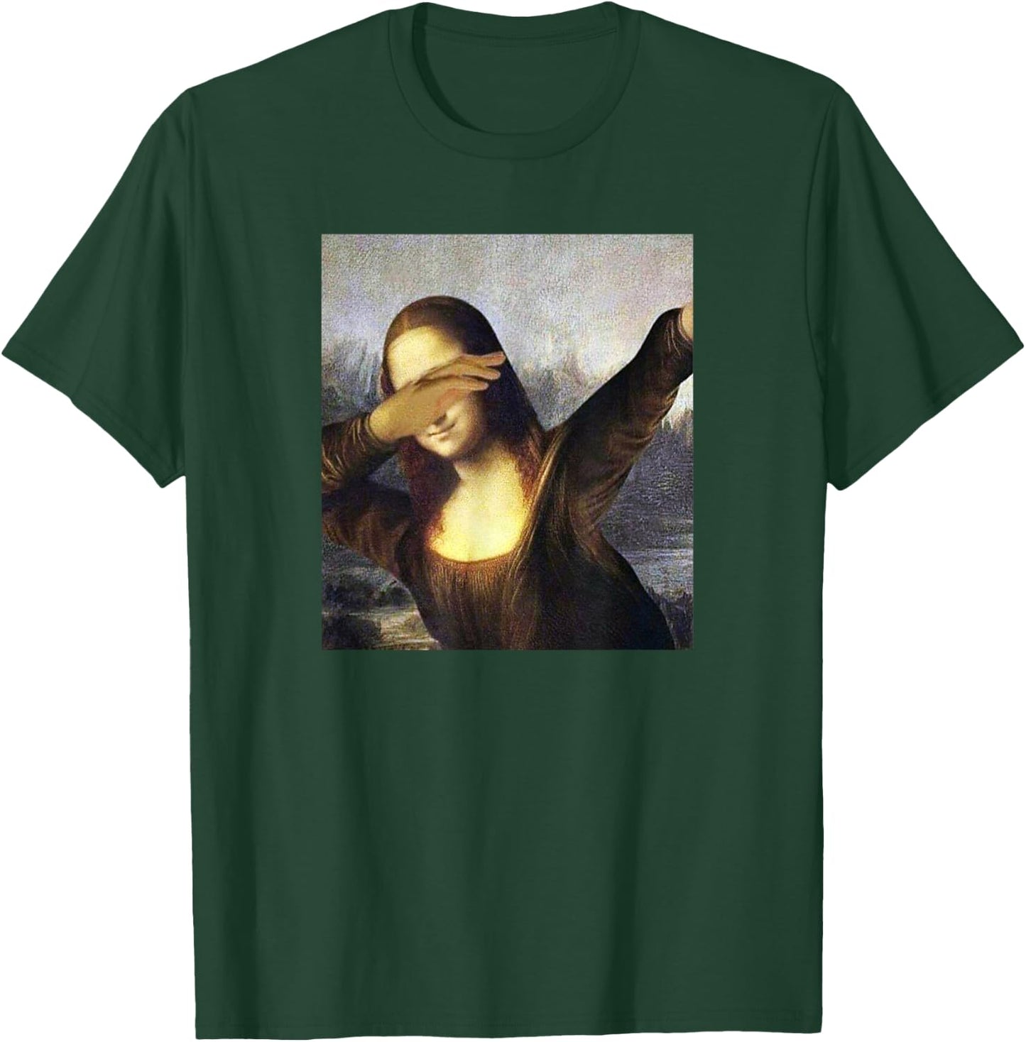 Dabbing Mona Lisa Dab Funny Memes Dabbing Dab Fun T-Shirt - T-Shirt | Forest