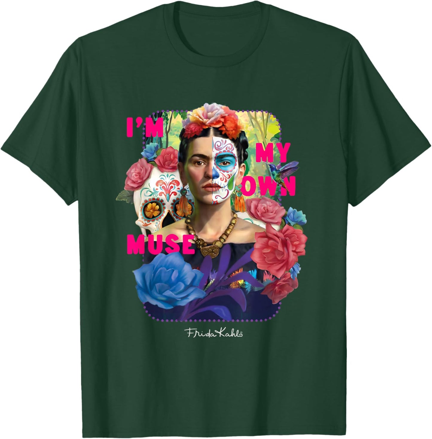 Frida Kahlo - I'm My Own Muse , Black, S T-Shirt - T-Shirt | Forest