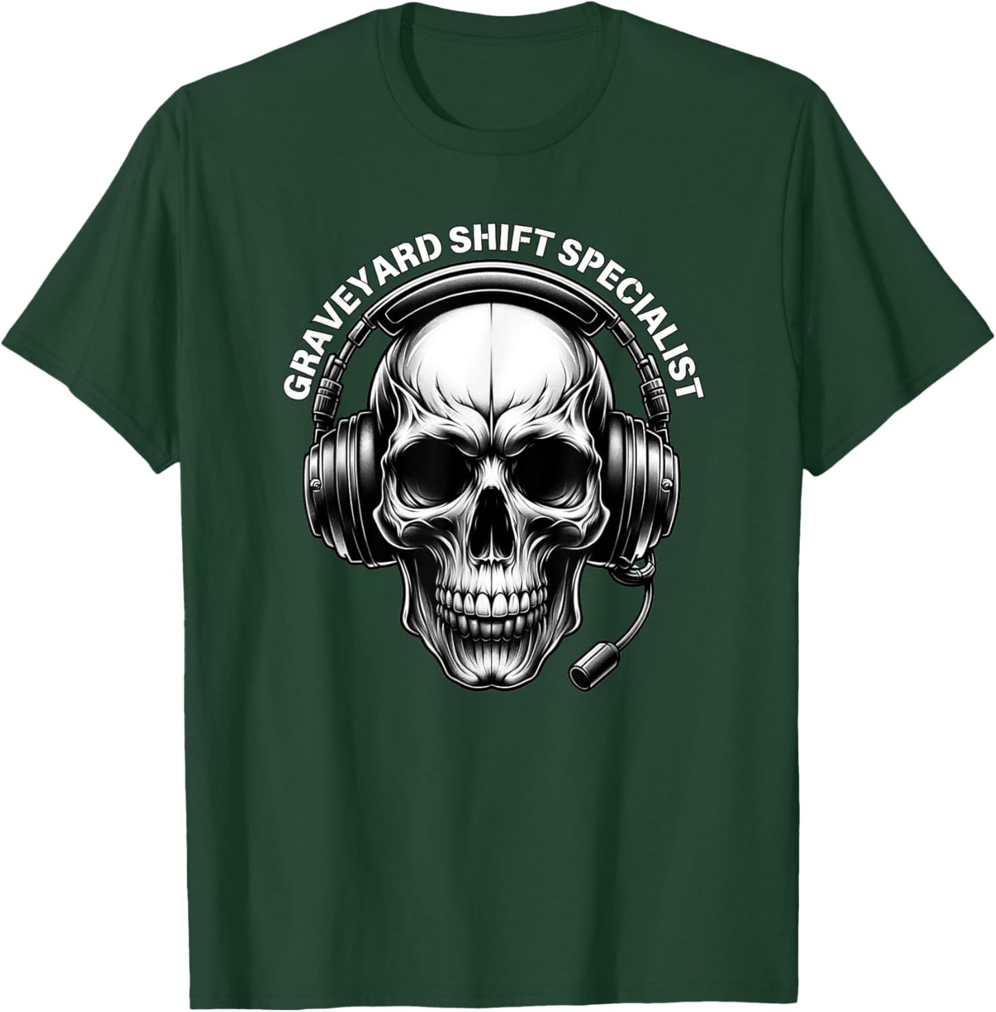911 Dispatcher Gifts Police Night Shift Thin Gold Line T-Shirt - T-Shirt | Forest