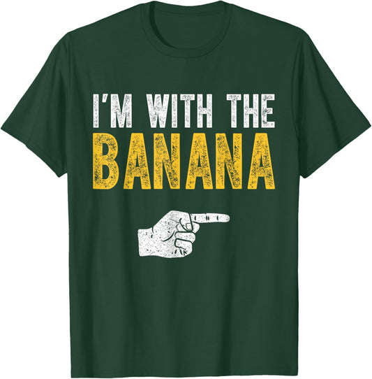 I'm With The Banana Costume Halloween Matching Couple T-Shirt - T-Shirt | Forest