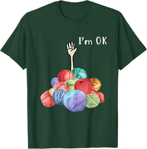 I'm ok Yarn T-Shirt - T-Shirt | Forest