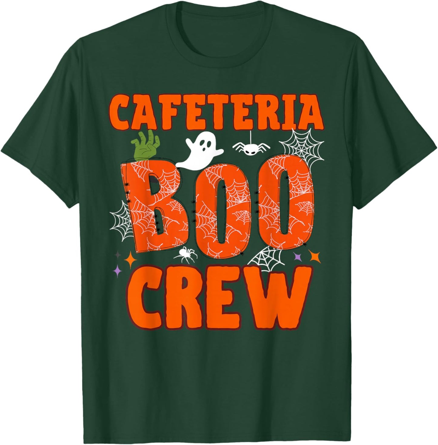 Cafeteria Boo Crew Halloween Costume Lunch Lady Matching T-Shirt - T-Shirt | Forest