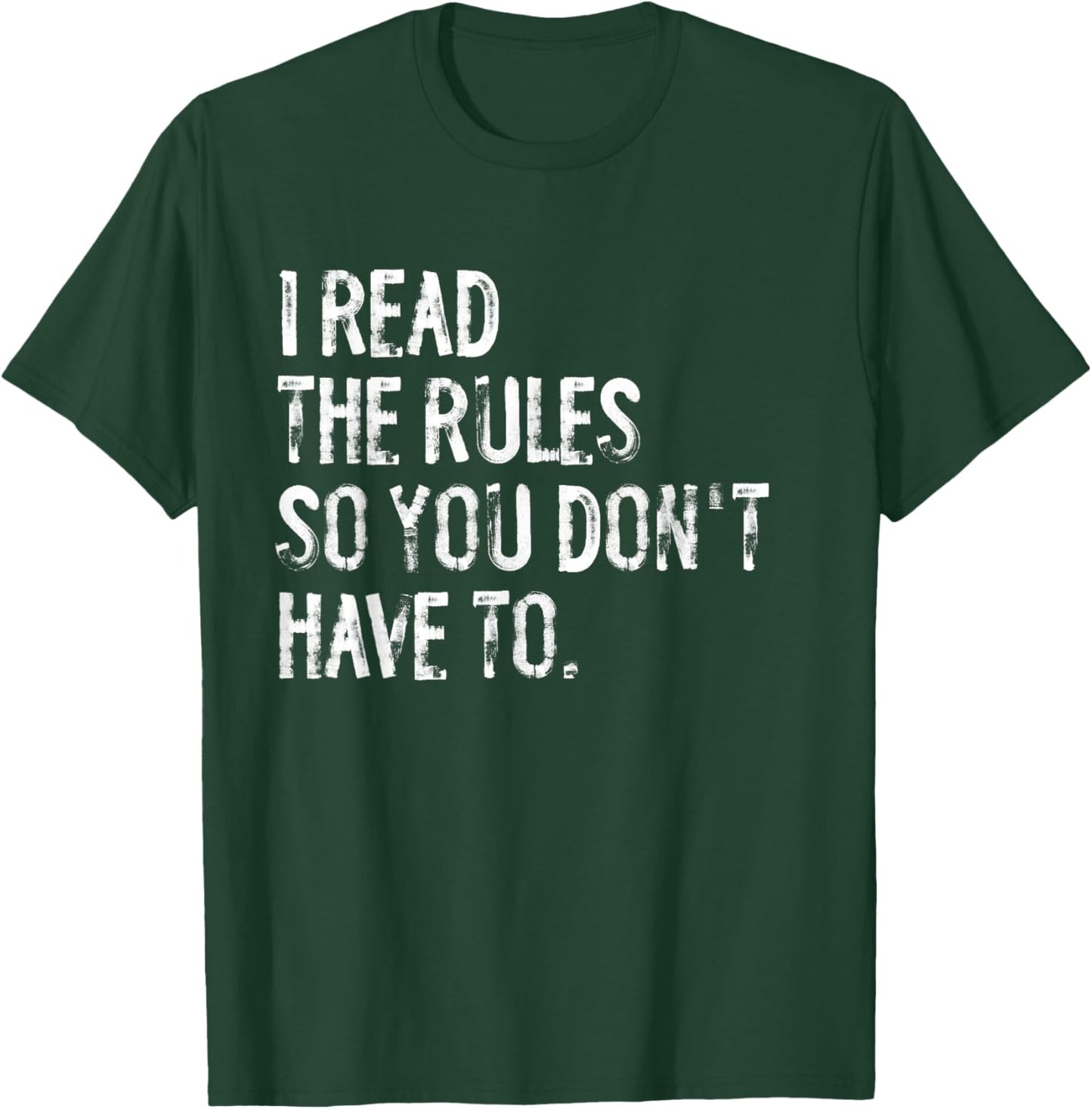 I Read The Rules Funny Board Games T-Shirt - T-Shirt | Forest