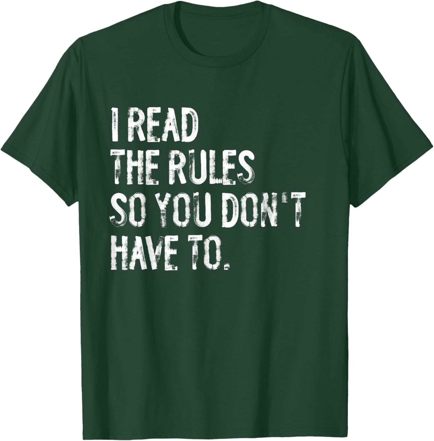 I Read The Rules Funny Board Games T-Shirt - T-Shirt | Forest