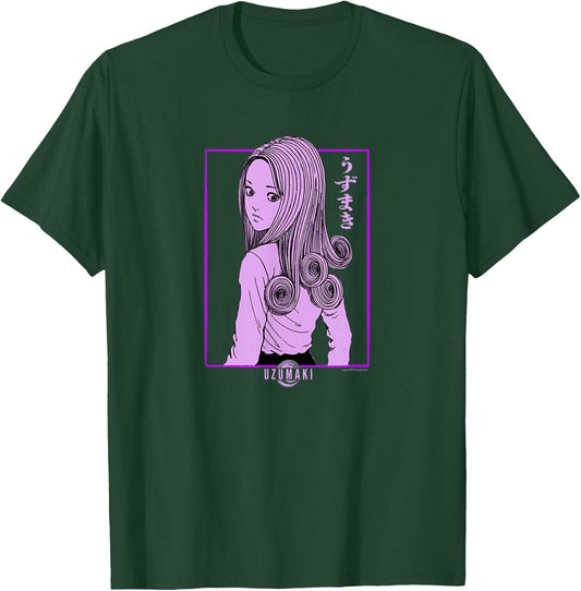 Uzumaki Kirie Looking Back T-Shirt - T-Shirt | Forest