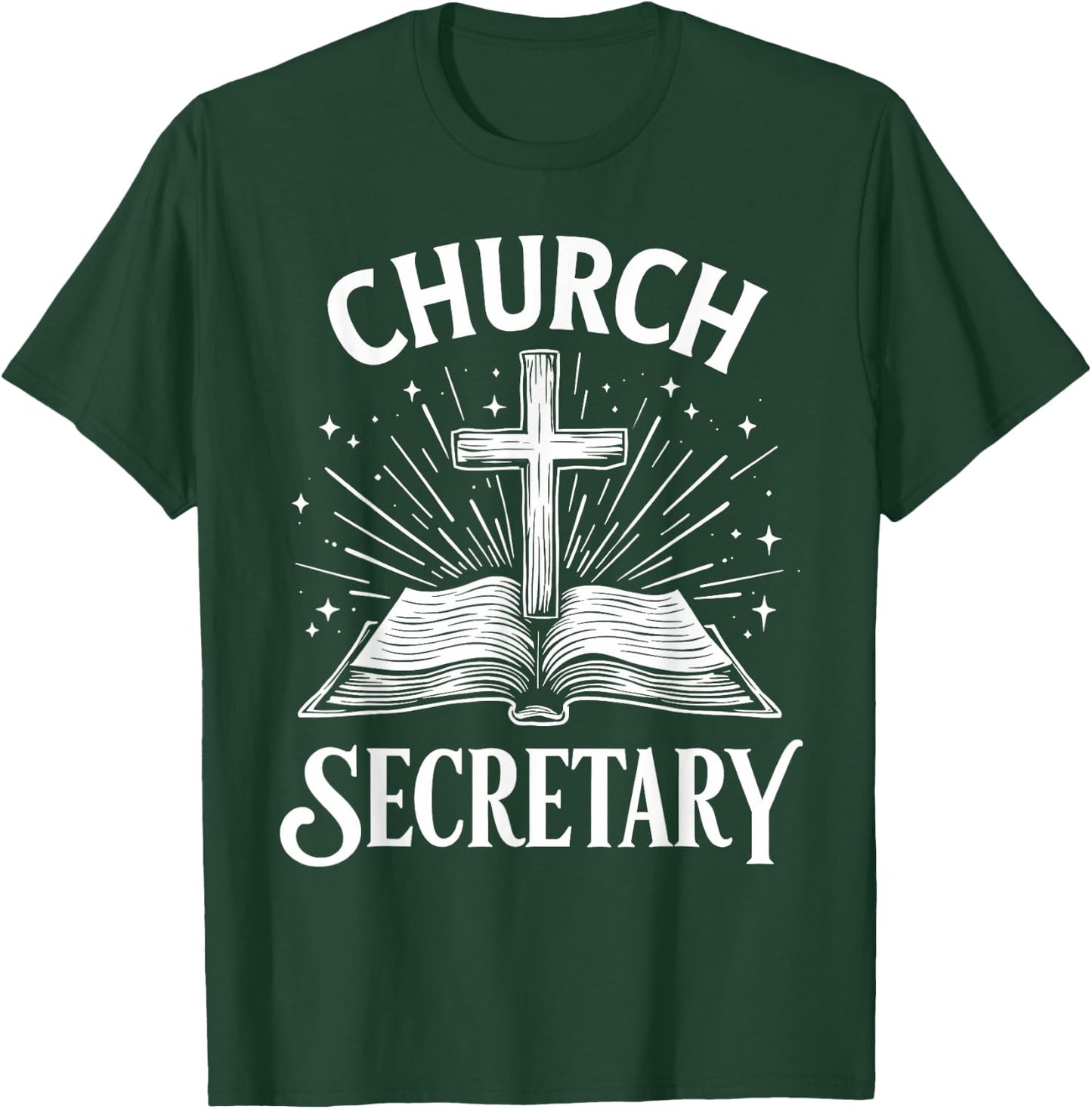 Church Secretary Vintage T-Shirt - T-Shirt | Forest