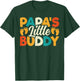 Kids Papa's Little Buddy - Vintage Style Dad Fathers Day T-Shirt - T-Shirt | Forest
