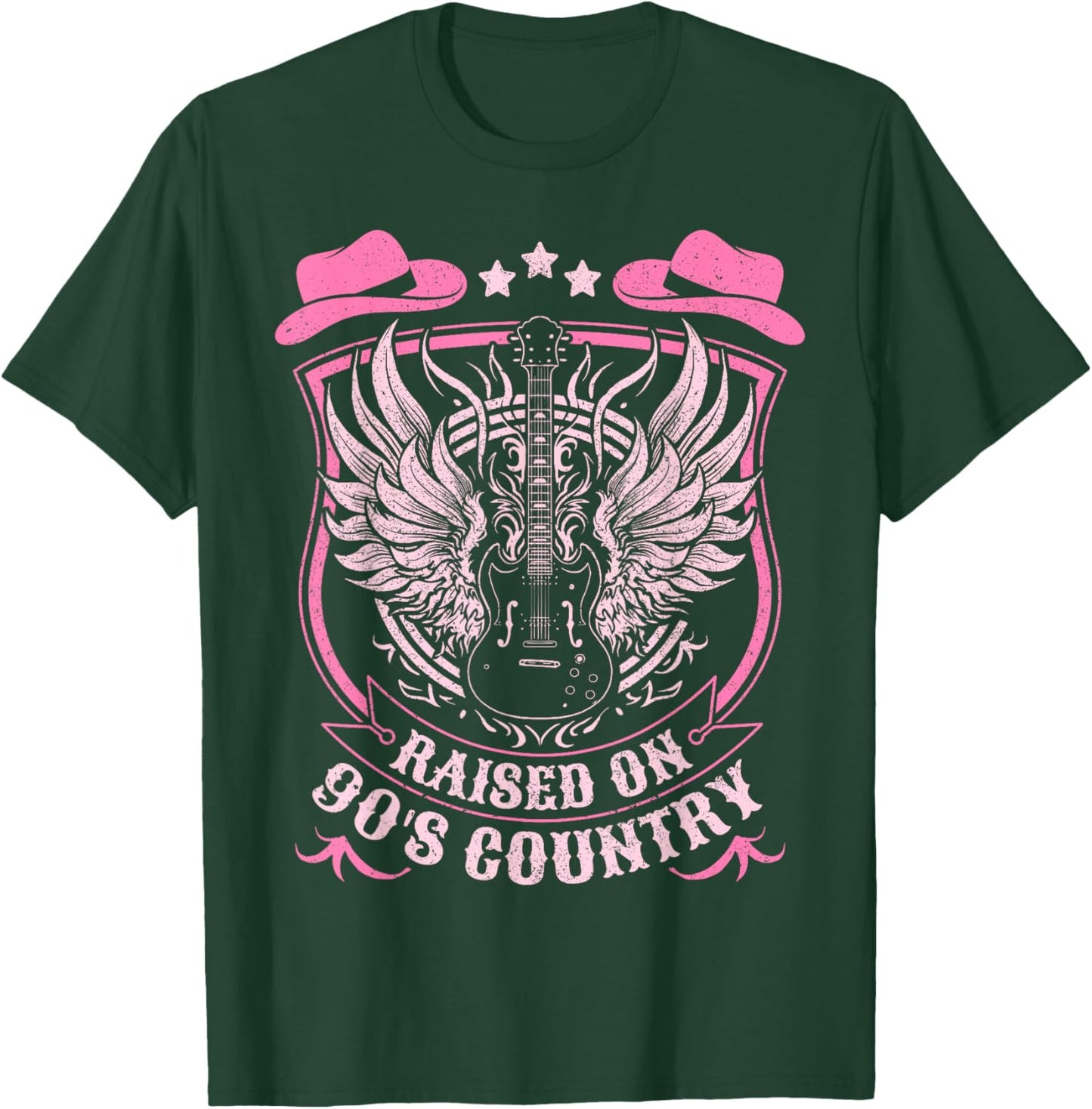 Nashville Raised On 90's Country Music Concert Outfit T-Shirt - T-Shirt | Forest
