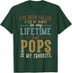 Pops Is My Favorite Name - Father's Day Pops T-Shirt - T-Shirt | Forest