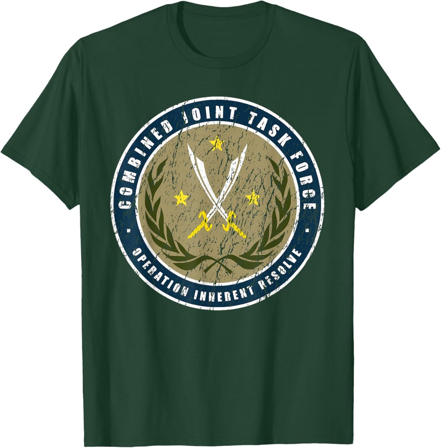 Inherent Resolve Operation Combined Joint Task Force T-Shirt - T-Shirt | Forest