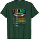 Think Before You Speak Teacher Kindness T-Shirt - T-Shirt | Forest