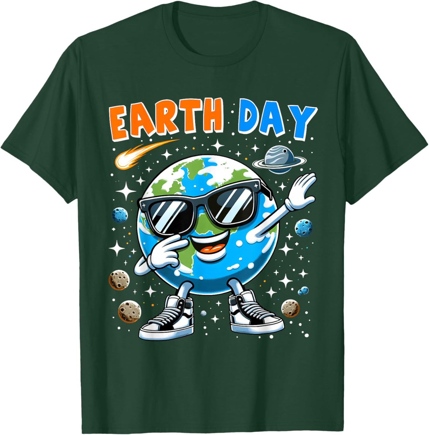 Boys Earth Day Every Day Funny Dab Dabbing Earth Kid Toddler T-Shirt - T-Shirt | Forest