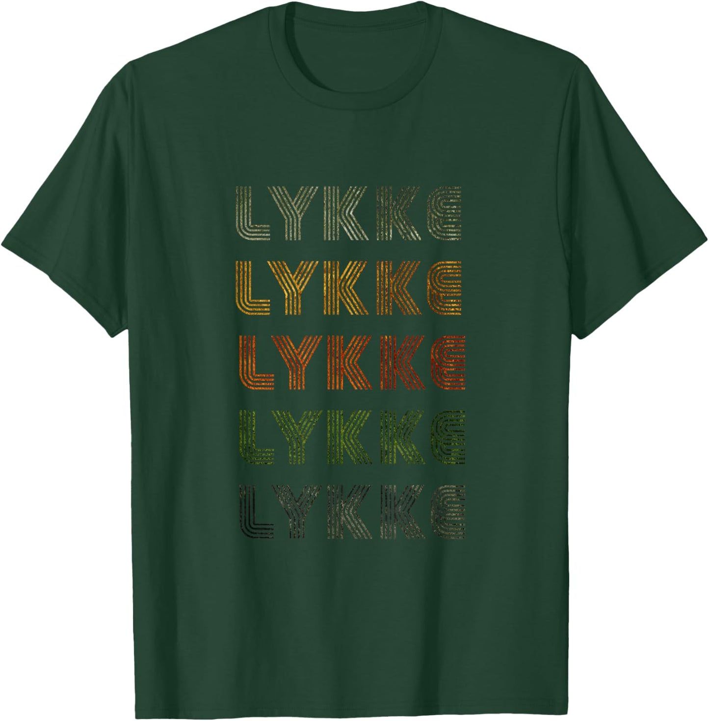 Love Heart Lykke Grunge Vintage Style Black Lykke T-Shirt - T-Shirt | Forest