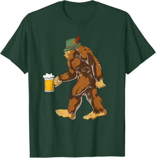 German Bigfoot Lederhosen Funny Beer Oktoberfest