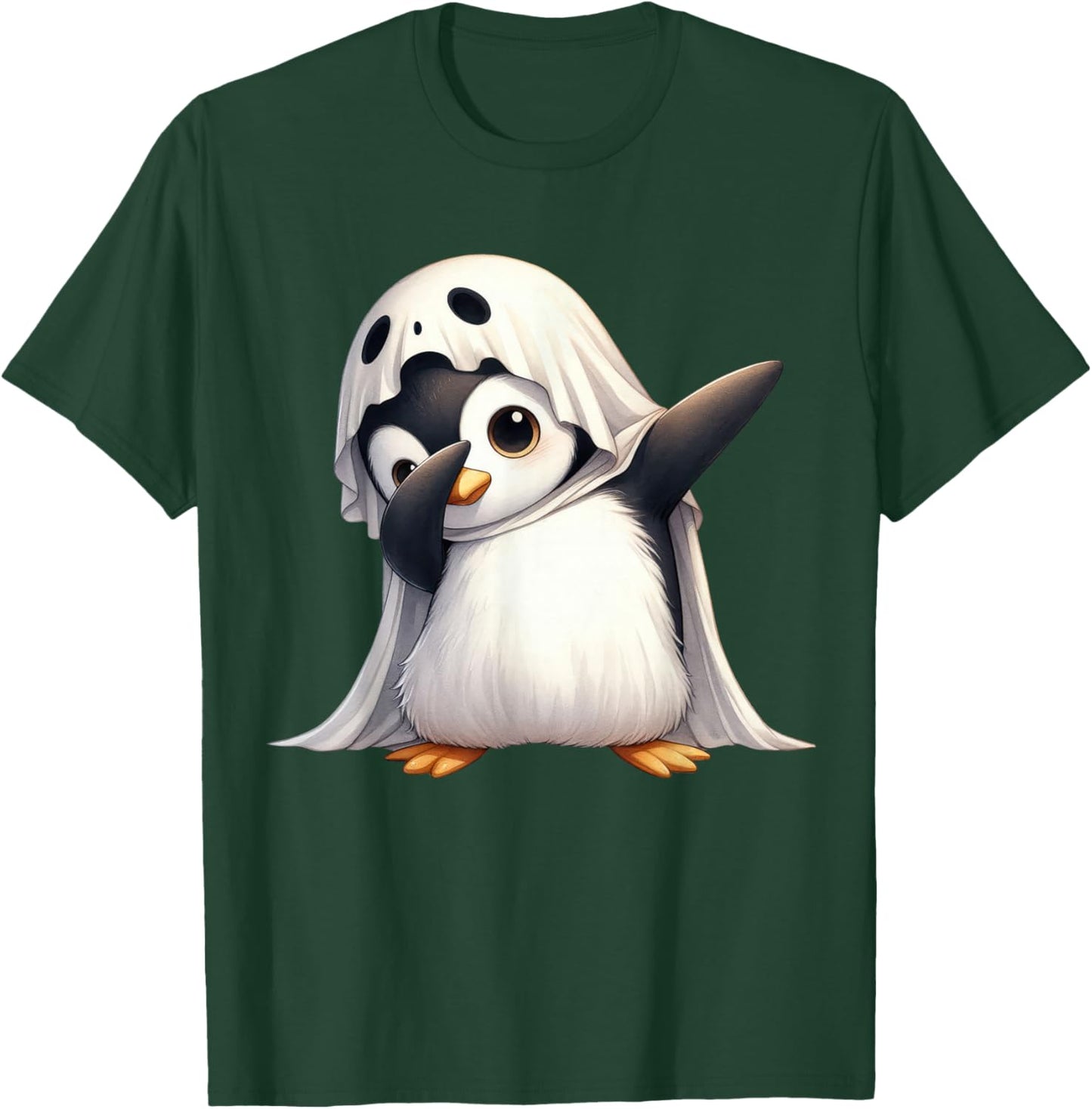 Funny Ghost Penguin Halloween Animals Penguin Lover Spooky T-Shirt - T-Shirt | Forest