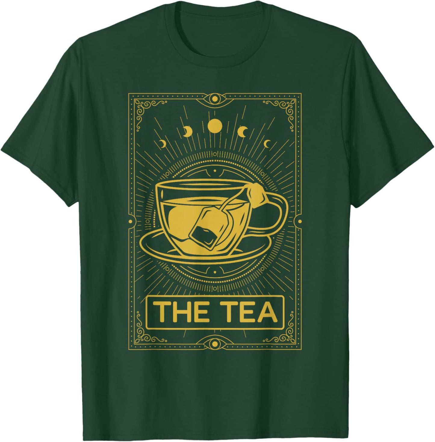 The Tea Drinker Tarot Card Reading Occult Dark Magic T-Shirt - T-Shirt | Forest