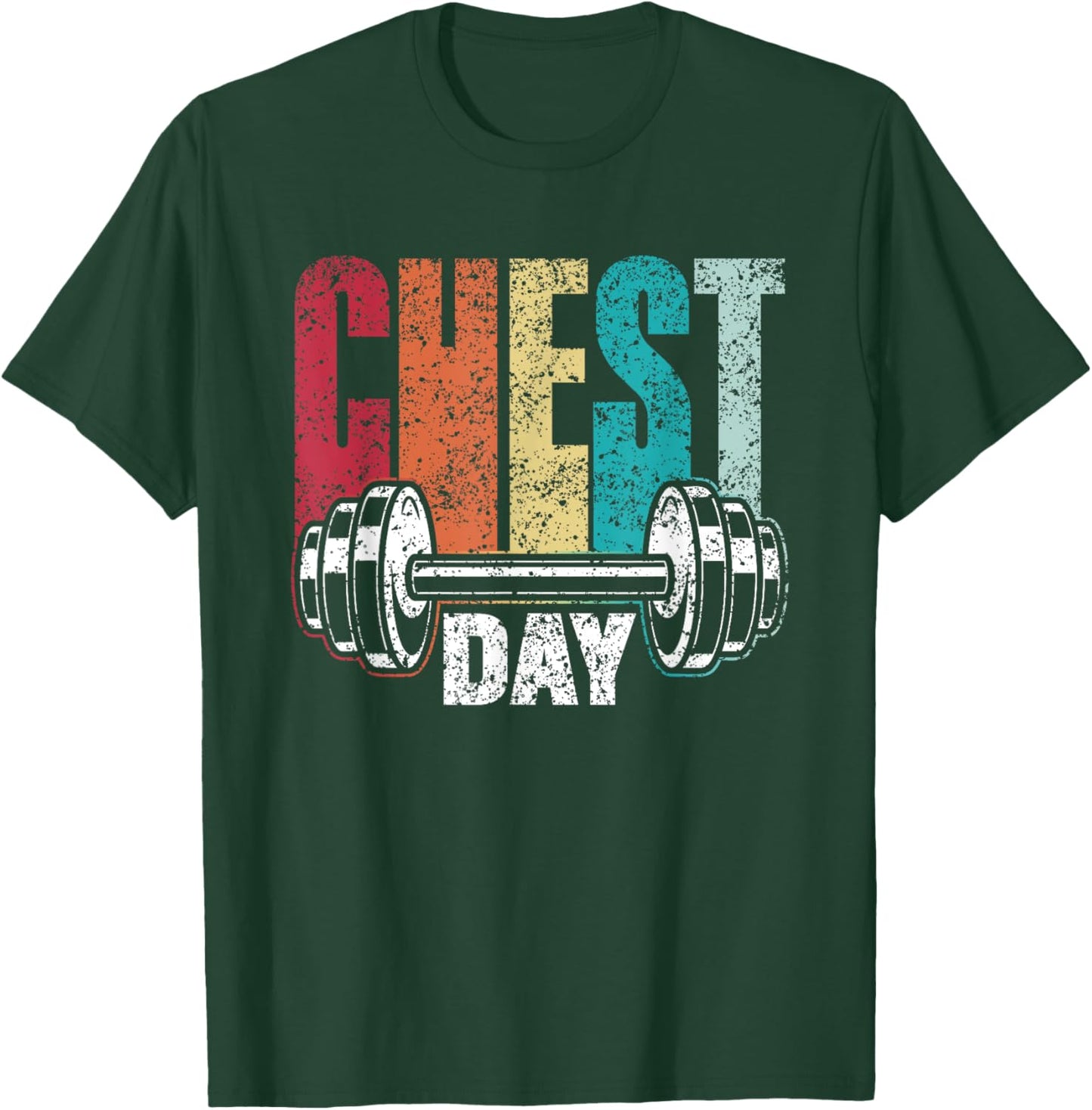 Chest Day Workout Weightlifting Gym Bodybuilding Chest Day T-Shirt - T-Shirt | Forest