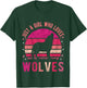 Just a Girl Who Loves Wolves Vintage Retro Gift T-Shirt - T-Shirt | Forest