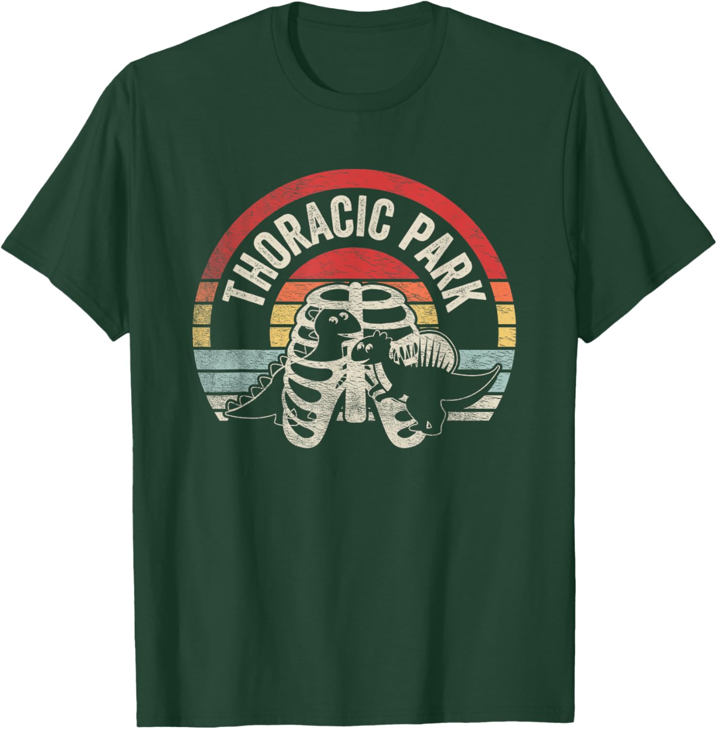 Vintage Thoracic Park Shirt Funny Nurse Musculoskeletal T-Shirt - T-Shirt | Forest