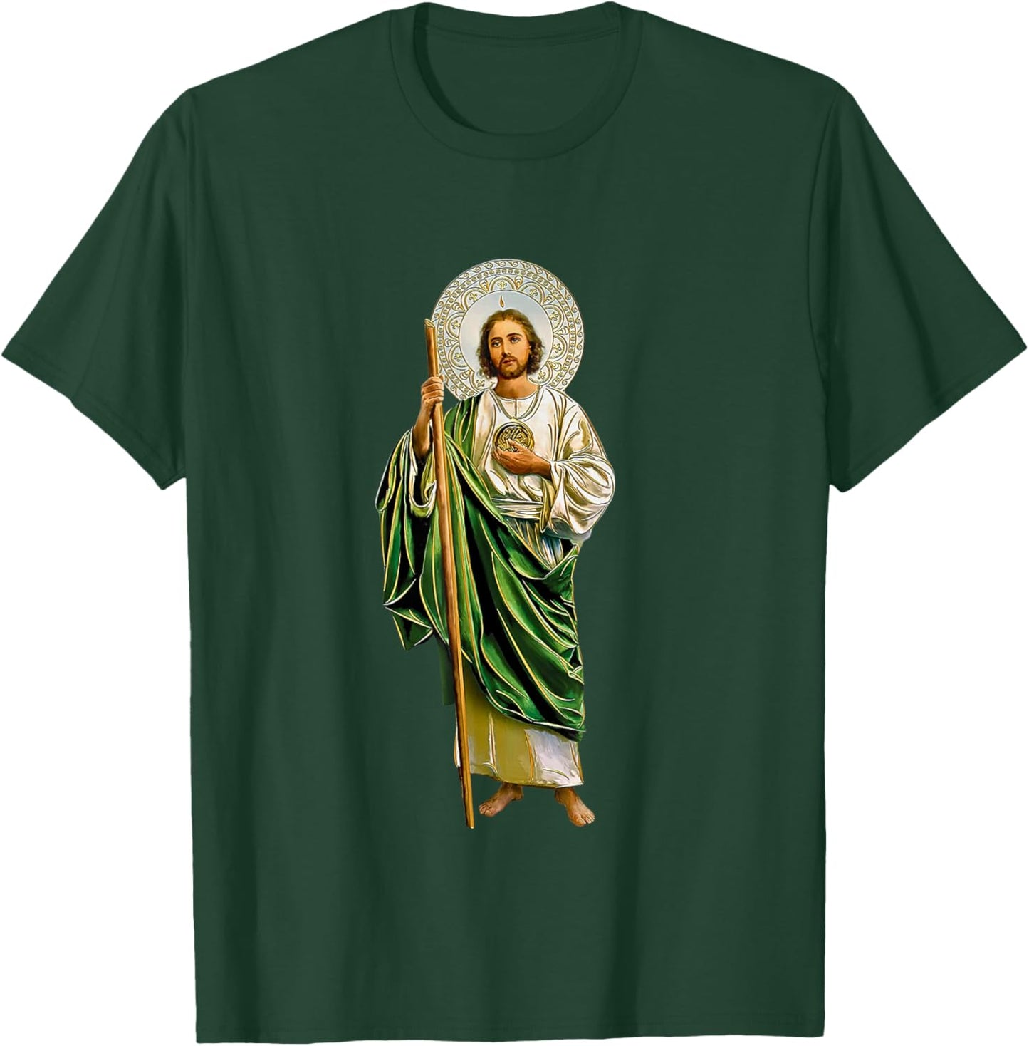 San Judas Tadeo Saint Jude Thaddeus T-Shirt - T-Shirt | Forest