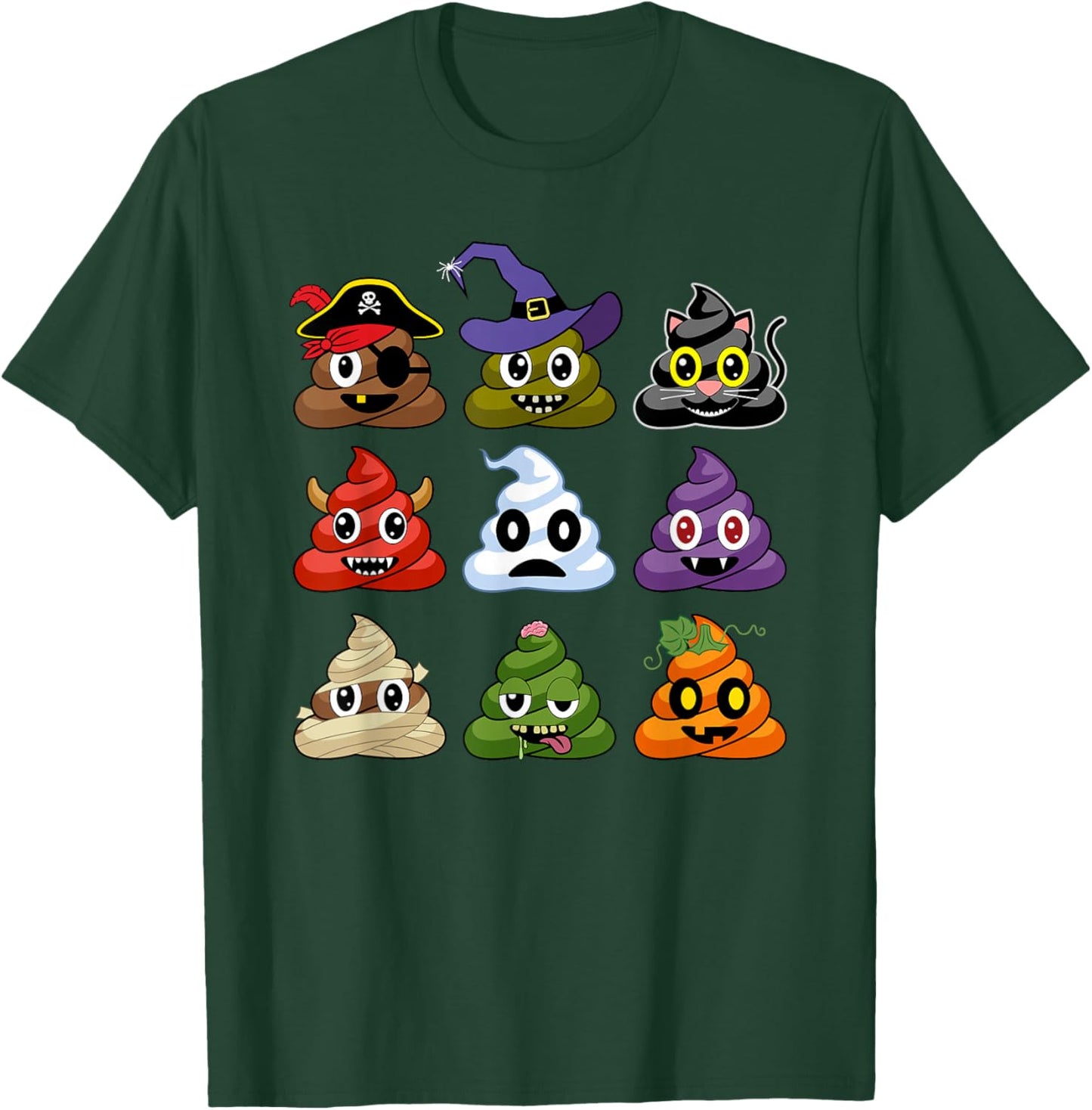 Poop's Halloween Costumes Funny T-Shirt - T-Shirt | Forest
