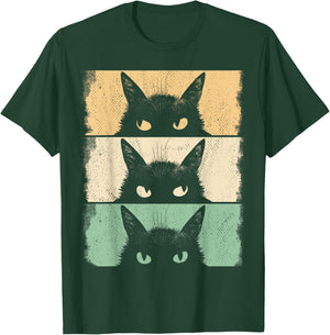 Cat Lover, Grumpy Black Kitten, Cat Mom, Cat Dad T-Shirt - T-Shirt | Forest