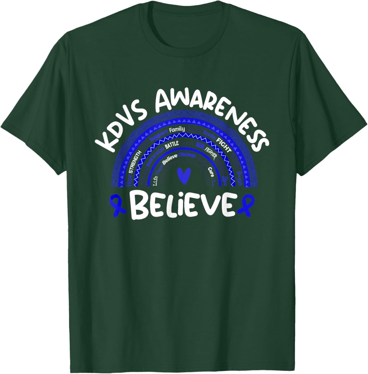 Koolen de Vries Syndrome Awareness Month Stuff | KdVRS T-Shirt - T-Shirt | Forest