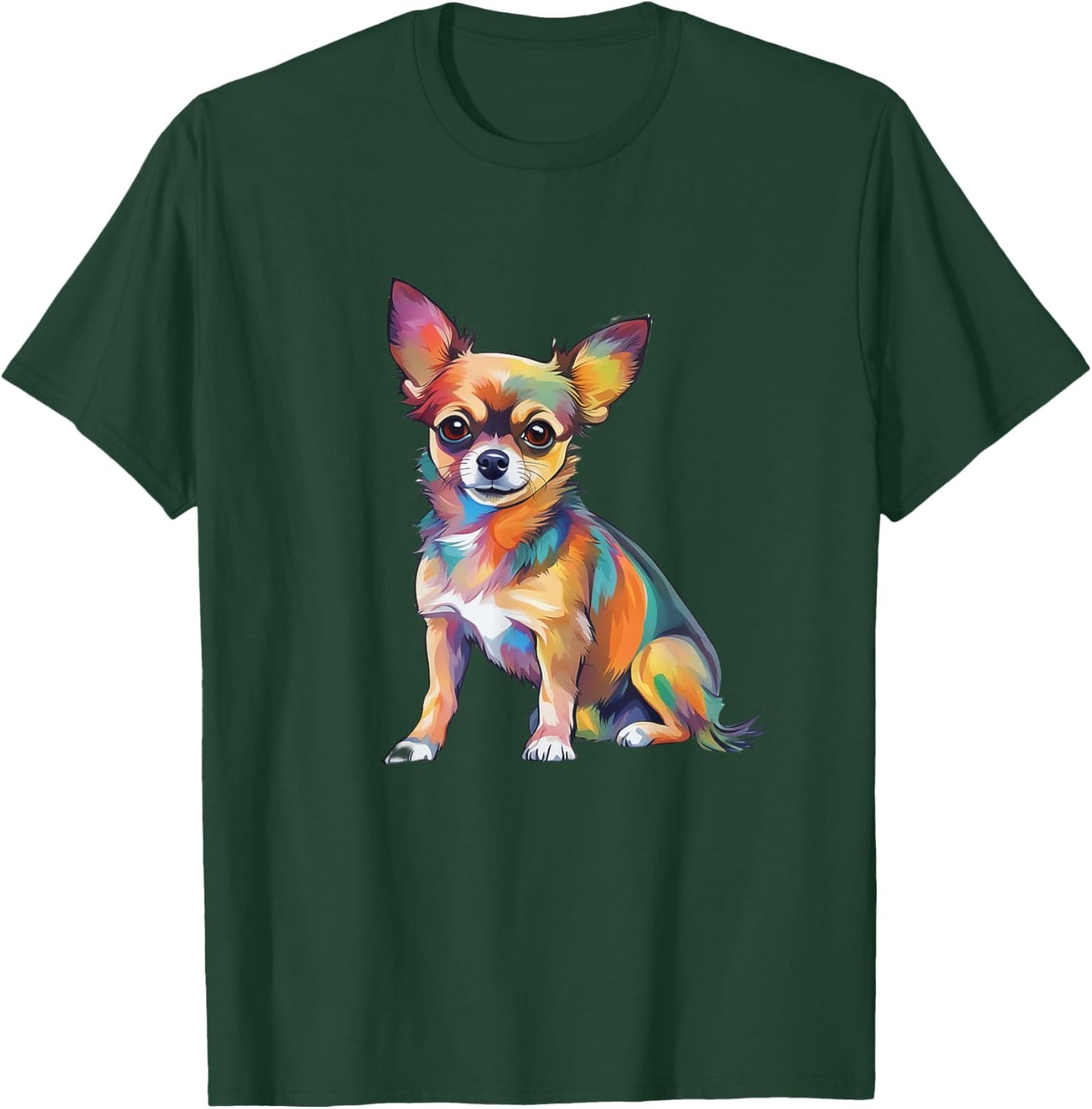 Chihuahua Dog , Small, Black T-Shirt - T-Shirt | Forest