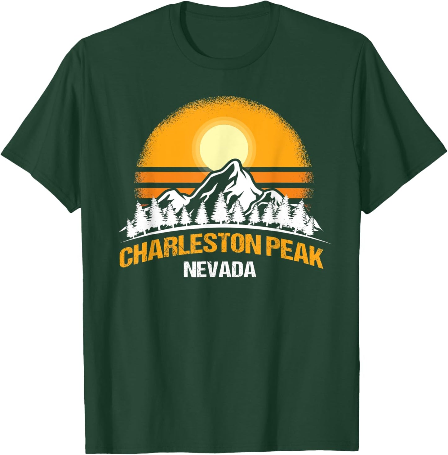 Charleston Peak Shirt, Hiking & Outdoor Nevada T-Shirt - T-Shirt | Forest