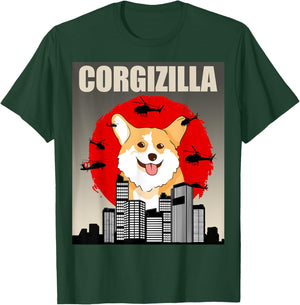 Funny Corgi Pet Dog - Corgizilla T-Shirt - T-Shirt | Forest