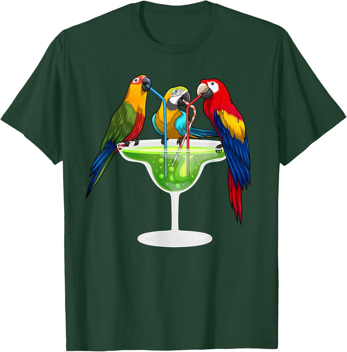 Cute Parrot Design Women Kids Pet Bird Parrot Lovers T-Shirt - T-Shirt | Forest