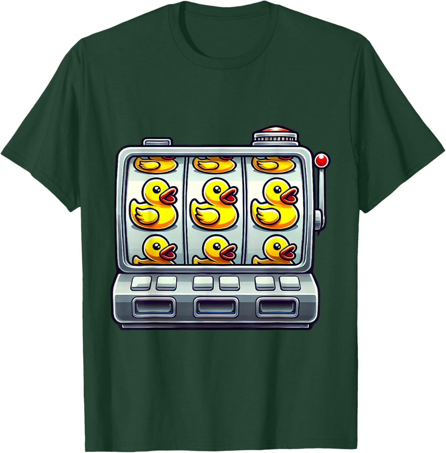 Rubber Duck Slot Machine Casino Slots Player Men Women T-Shirt - T-Shirt | Forest