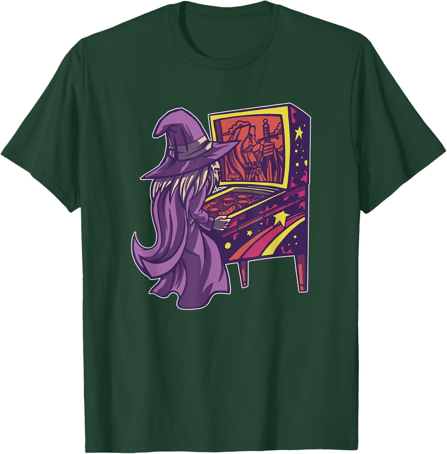 Pinball Wizard Retro Arcade Video Game 70s 80s Funny Gamer T-Shirt - T-Shirt | Forest