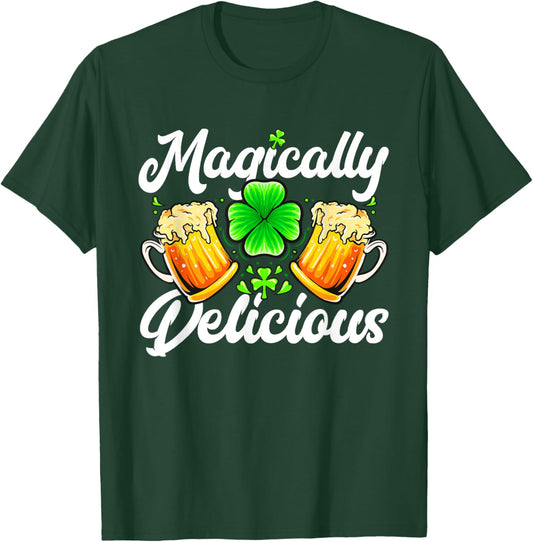 St Patricks Day - Magically Delicious T-Shirt - T-Shirt | Forest