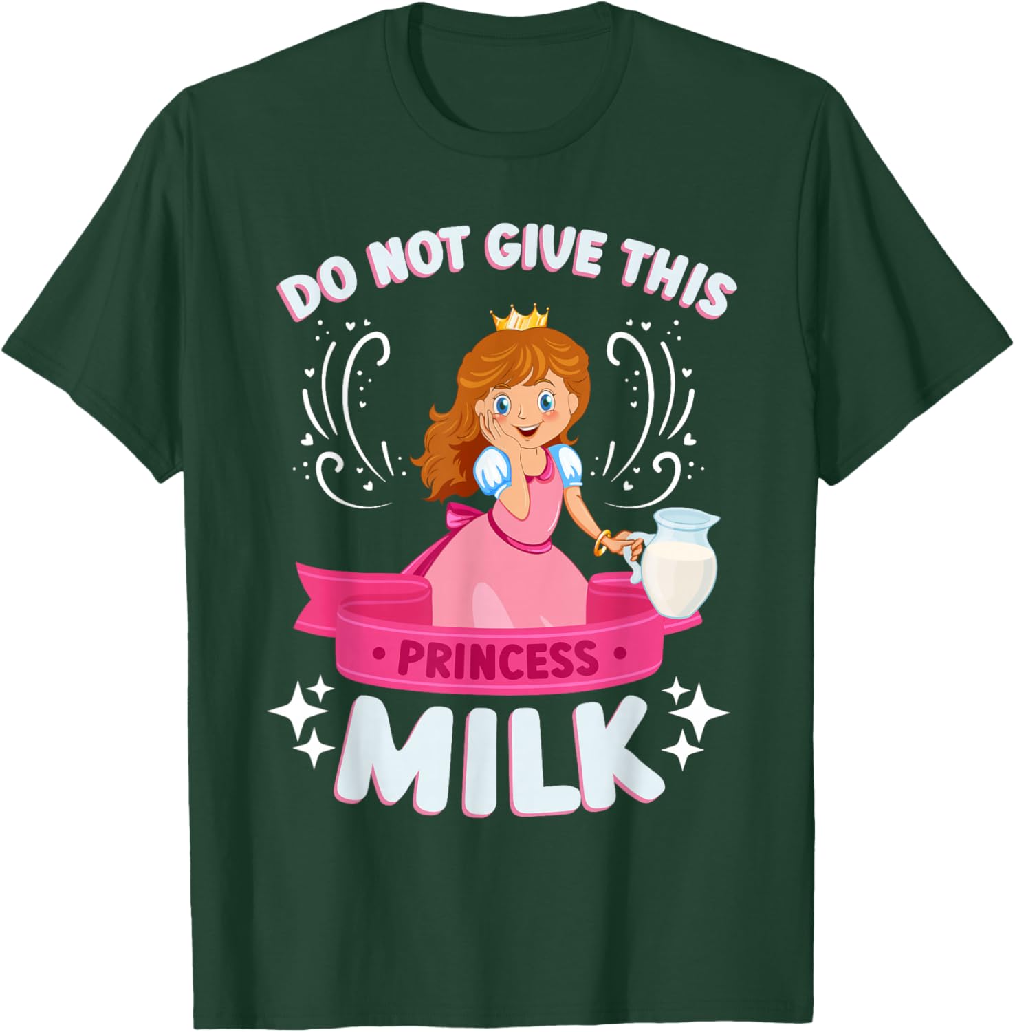 Milk Lactose Intolerant Funny T-Shirt - T-Shirt | Forest