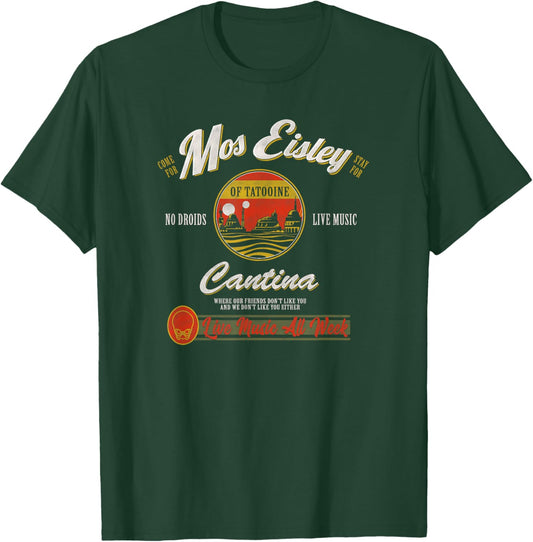 Star Wars Classic Mos Eisley Cantina Live Music All Week Ad T-Shirt - T-Shirt | Forest