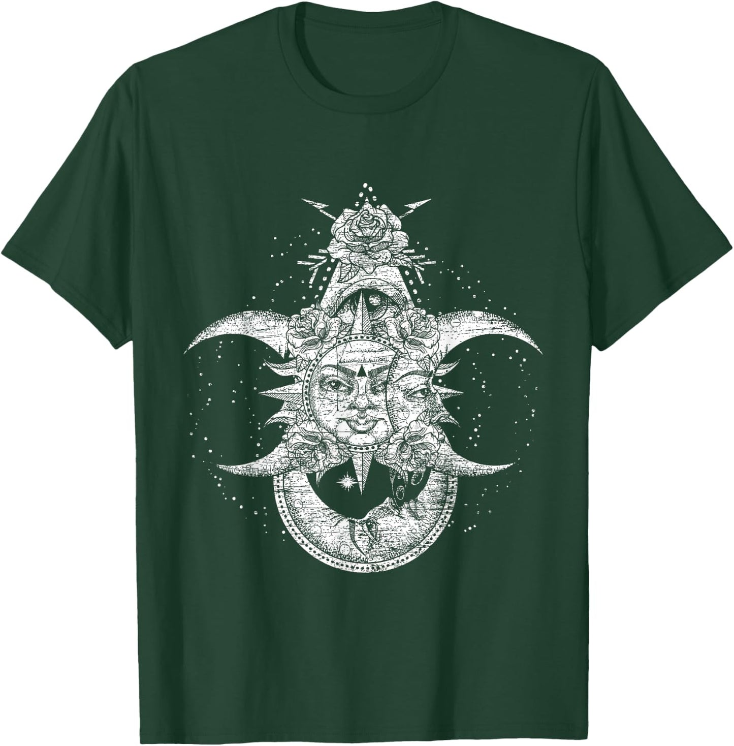Moon Sun Astronomer Gift Astronomy T-Shirt - T-Shirt | Forest