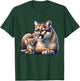 Mountain Lion Cougar Mom Baby Kitten T-Shirt - T-Shirt | Forest