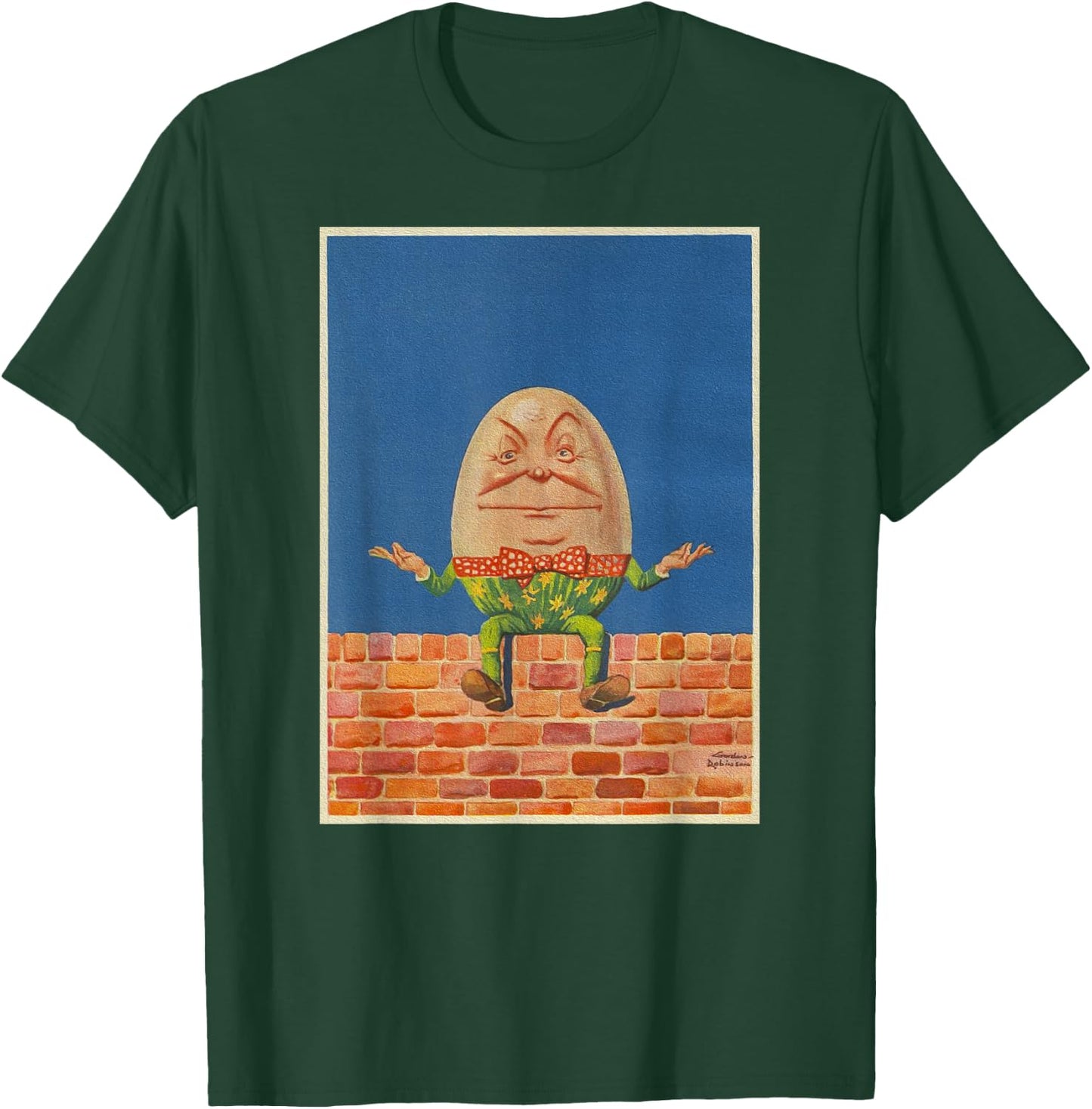 Feel Good Retro Fairytale Art-Vintage Humpty Dumpty T-Shirt - T-Shirt | Forest