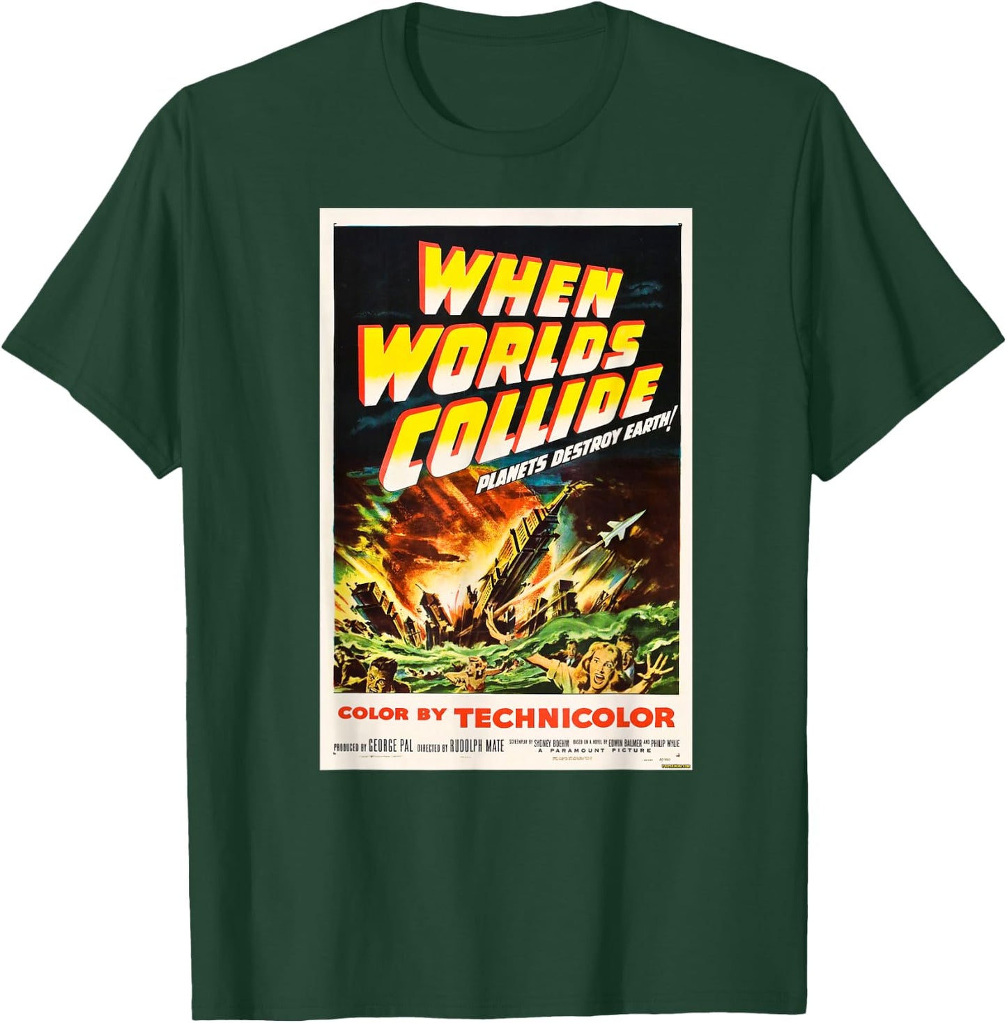 When Worlds Collide - Vintage Movie Poster T-Shirt - T-Shirt | Forest