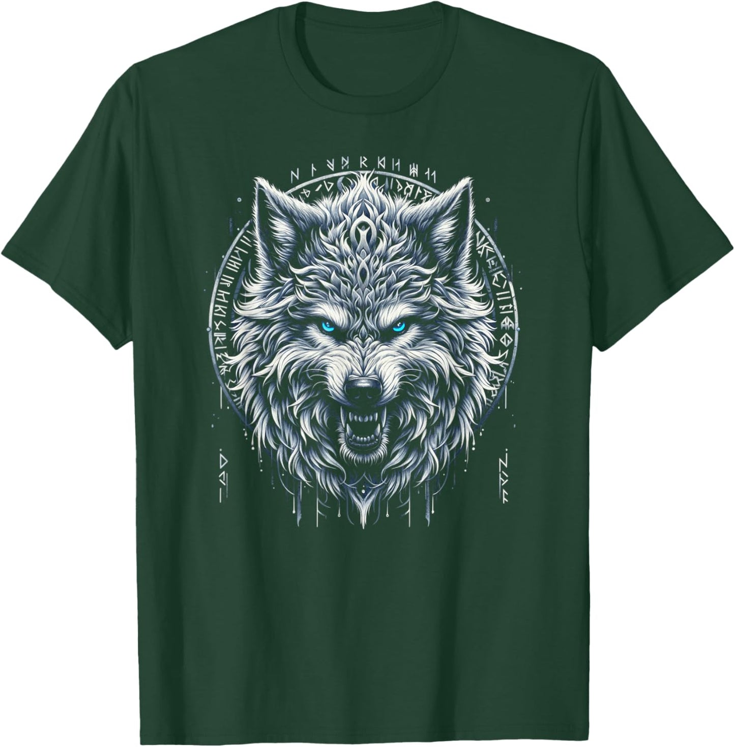Fenrir Wolf Viking Celtic T-Shirt - T-Shirt | Forest