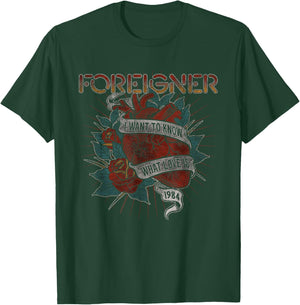 Ripple Junction x Foreigner What Love Is Heart Rose T-Shirt - T-Shirt | Forest