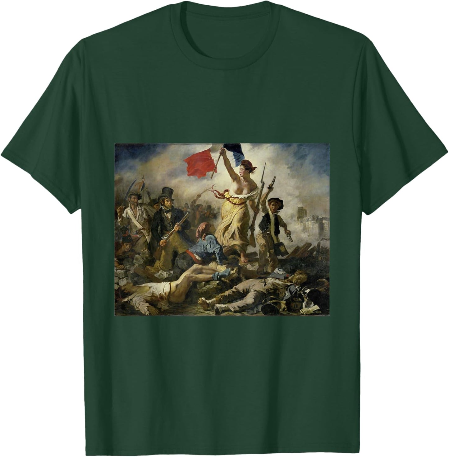 Eugene Delacroix - Liberty Leading the People T-Shirt - T-Shirt | Forest